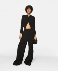 Pleated High-Rise Wide-Leg Wool Trousers product