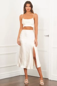 Quincy Skirt Oyster product