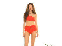 One-Shoulder Top and Lace-Up Bottoms Bikini product