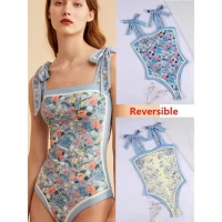 SEXY REVERSIBLE SWIMWEAR HIGH CUT ONE PIECE SWIMSUIT product