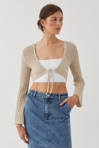 Kaylah Tie Front Open Knit product