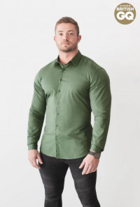 Olive Tapered Fit Shirt product