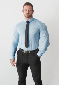 Light Blue Tapered Fit Shirt product