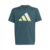 adidas Training Icons T-Shirt Boys - Petrol Blue, Lemon Yellow product