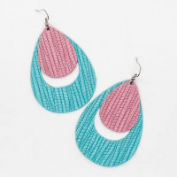 Spring Layered Bamboo Dangle Earrings product