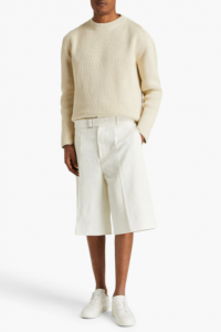 JIL SANDER Belted linen shorts product