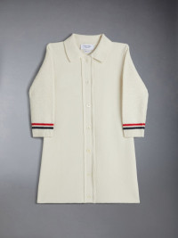 KID'S WOOL CASHMERE POLO CARDIGAN DRESS product