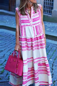 Undeniable Boutique Sleeveless Bohemian Maxi Dress product