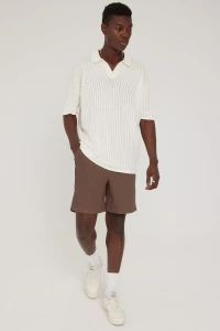 Relaxed Pleated Short Brown  Common Need product