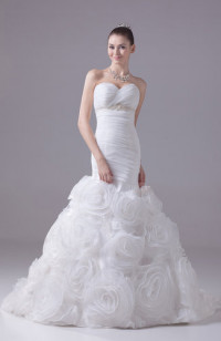 Glamorous Garden Trumpet Sweetheart Sleeveless Court Train Bridal Gowns product