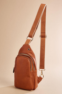 faux leather sling bag product