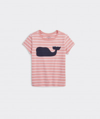 Girls' Striped Whale Short-Sleeve Tee product