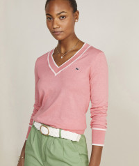 Cotton Cashmere Heritage V-Neck Sweater product