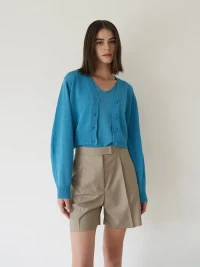 fromwhere Linen Cardigan_Blue product