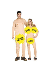 Couples Nude Censored Adult Costume product