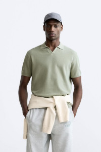 TEXTURED KNIT POLO product