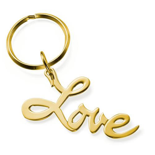 18K Gold Plated Love Keychain