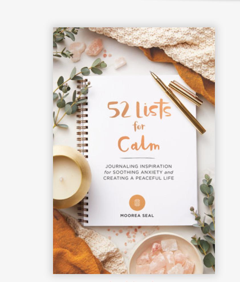 52 Lists For Calm Book