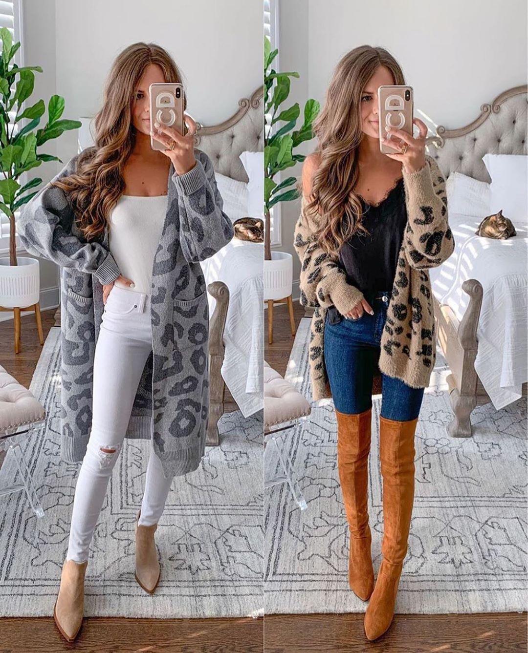 'Reilly' Leopard Print Open Cardigan (4 Colors)