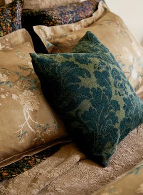 Arts And Crafts Floral Pillow