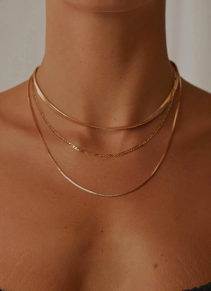 Maia Layered Necklace - Gold