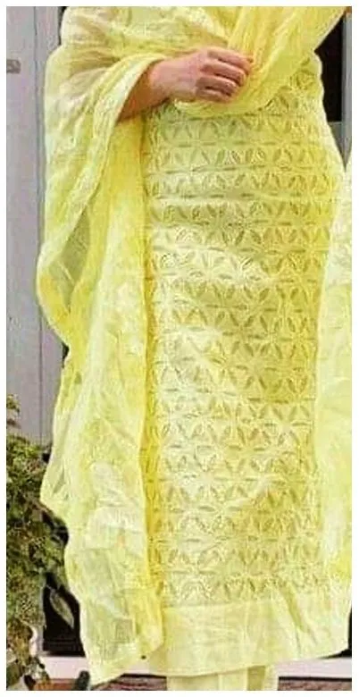 Must Have Yellow Applique Cutwork Dress