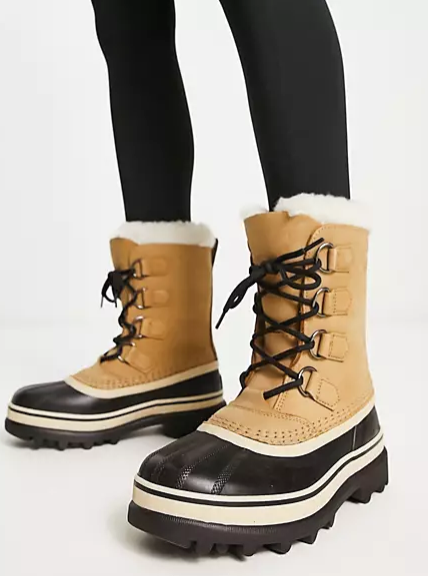 Sorel Caribou waterproof boots in tan