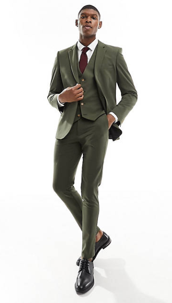 ASOS DESIGN Super Skinny Suit Jacket In Khaki