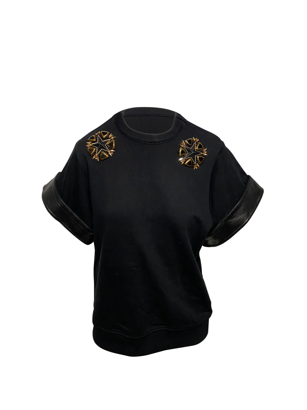 Givenchy Star Embellished Blouse In Black Cotton -Pre Owned