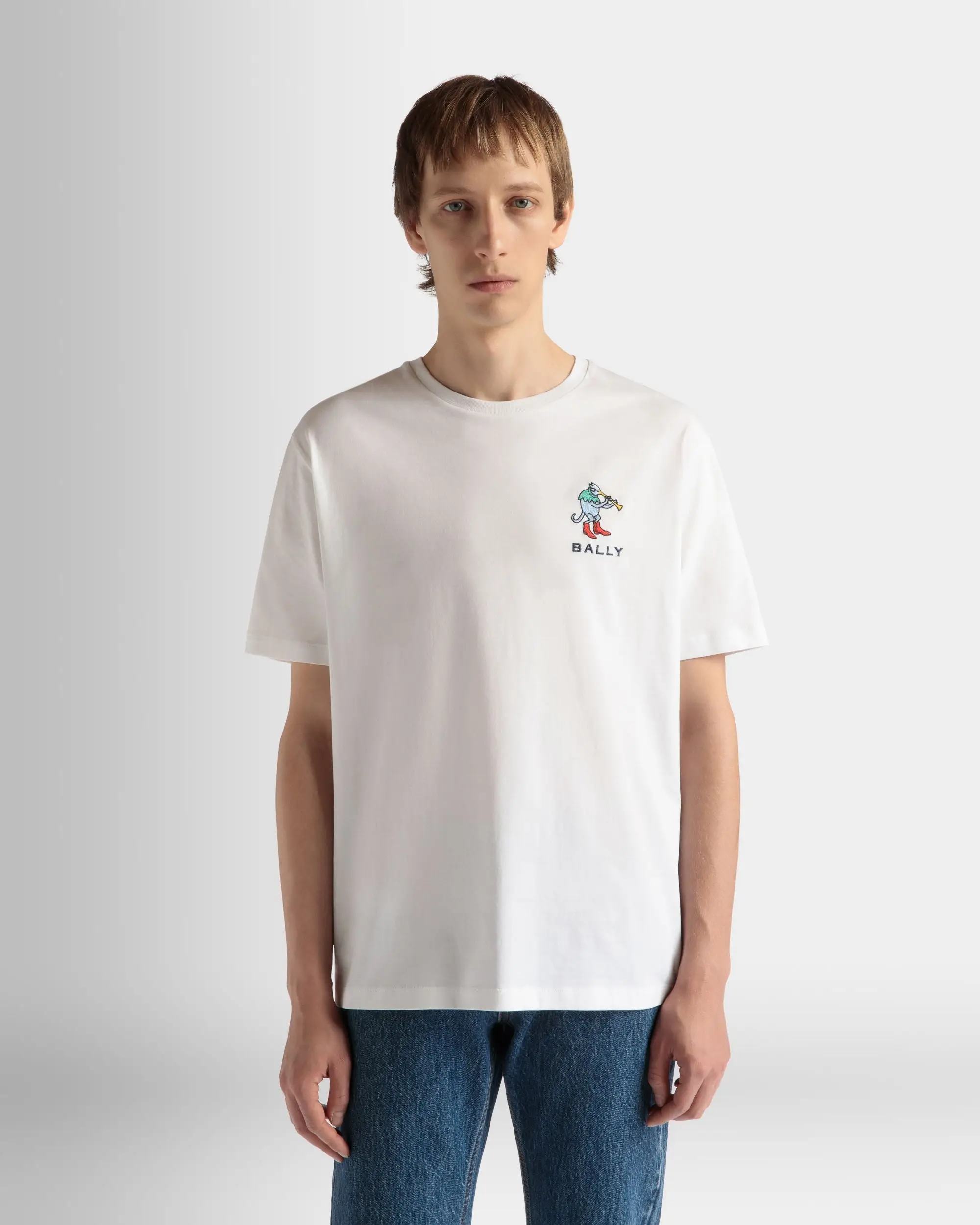 T-Shirt in White Cotton