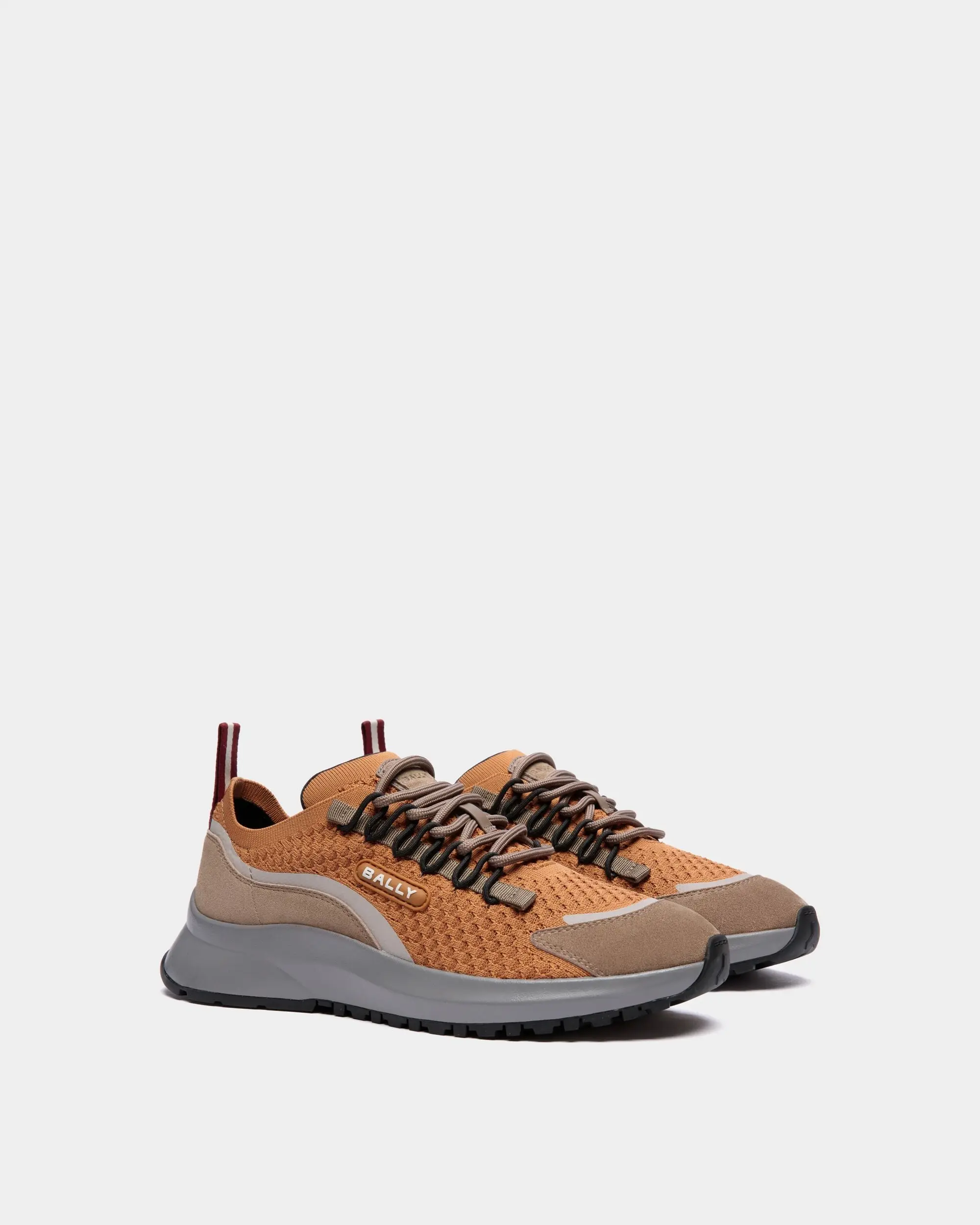 Outline Sneaker in Brown Nylon