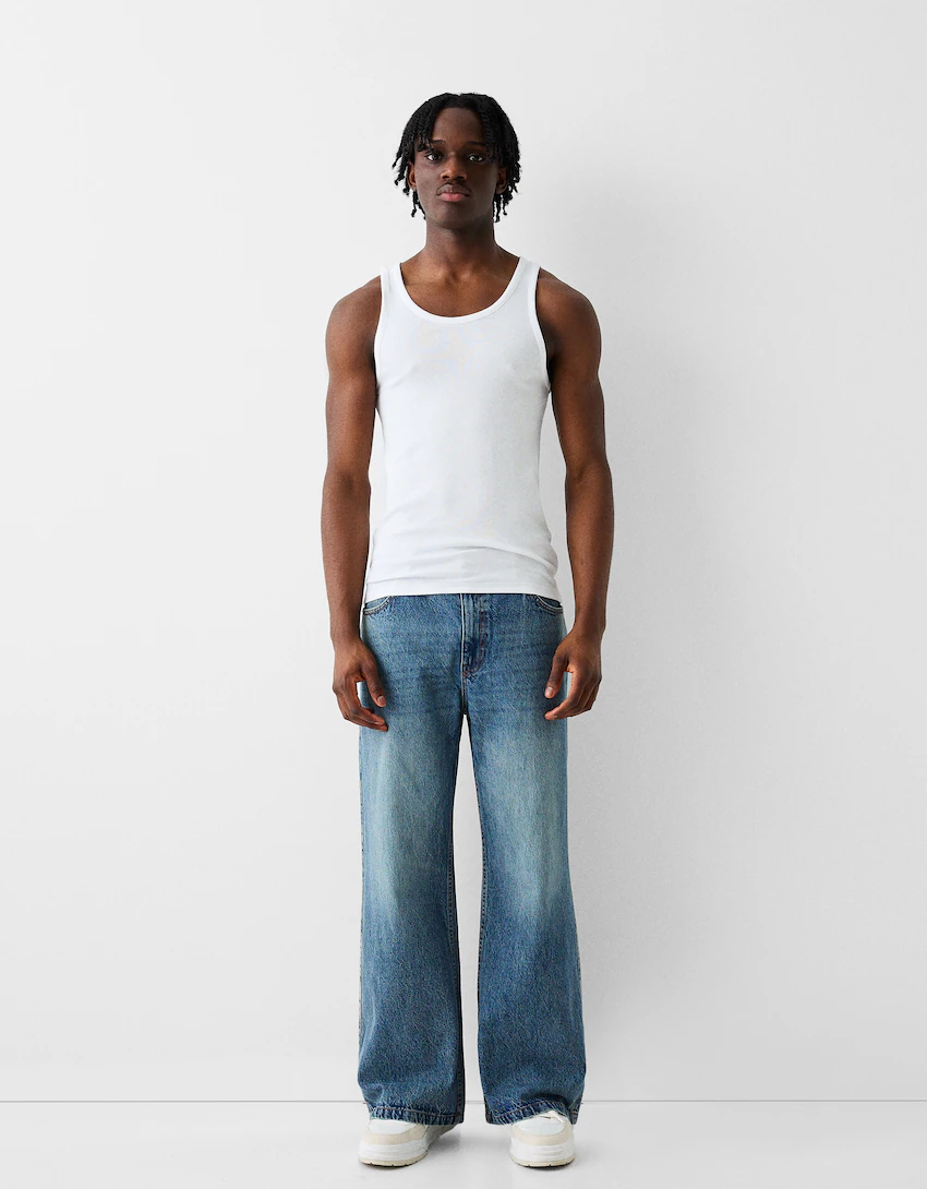 Baggy flared jeans