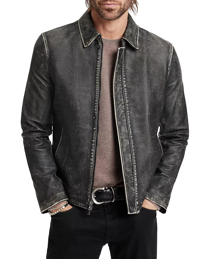 John Varvatos Penn Leather Jacket