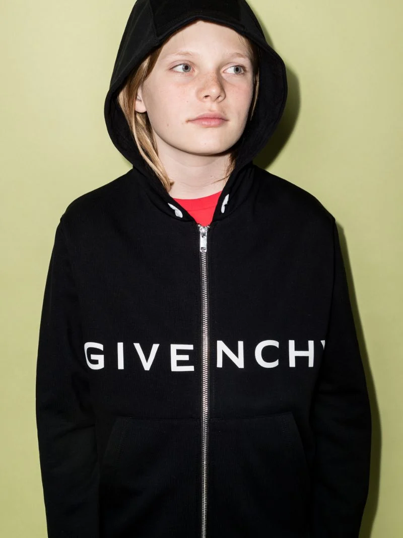 Givenchy Kids Logo Cotton Hoodie