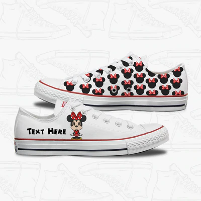 Minnie Mouse Adults Custom Converse