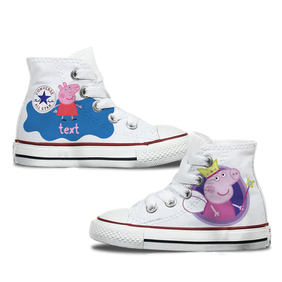 Peppa Pig! Custom Converse Kids & Toddler