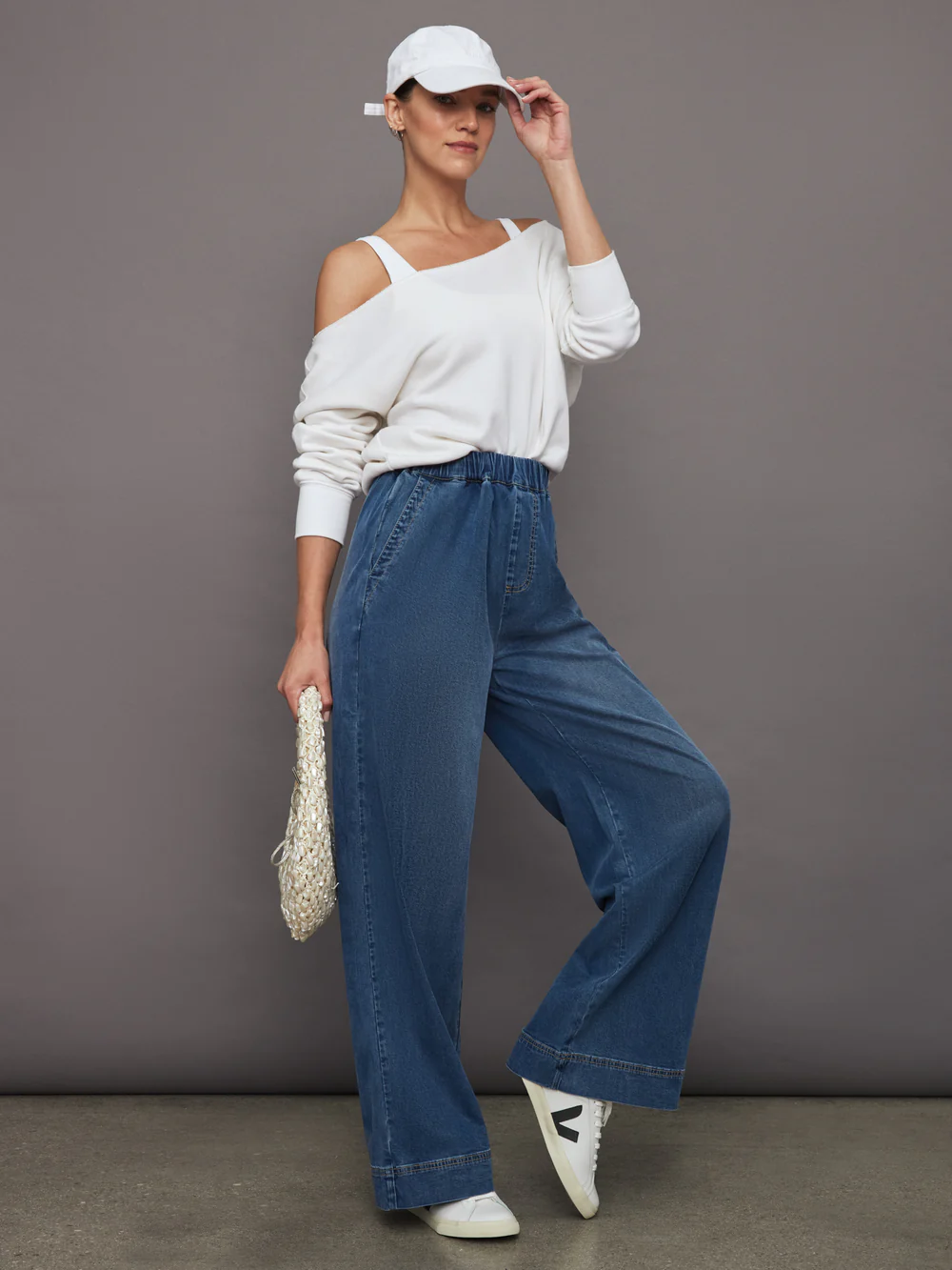 Chambray Pull on Pant