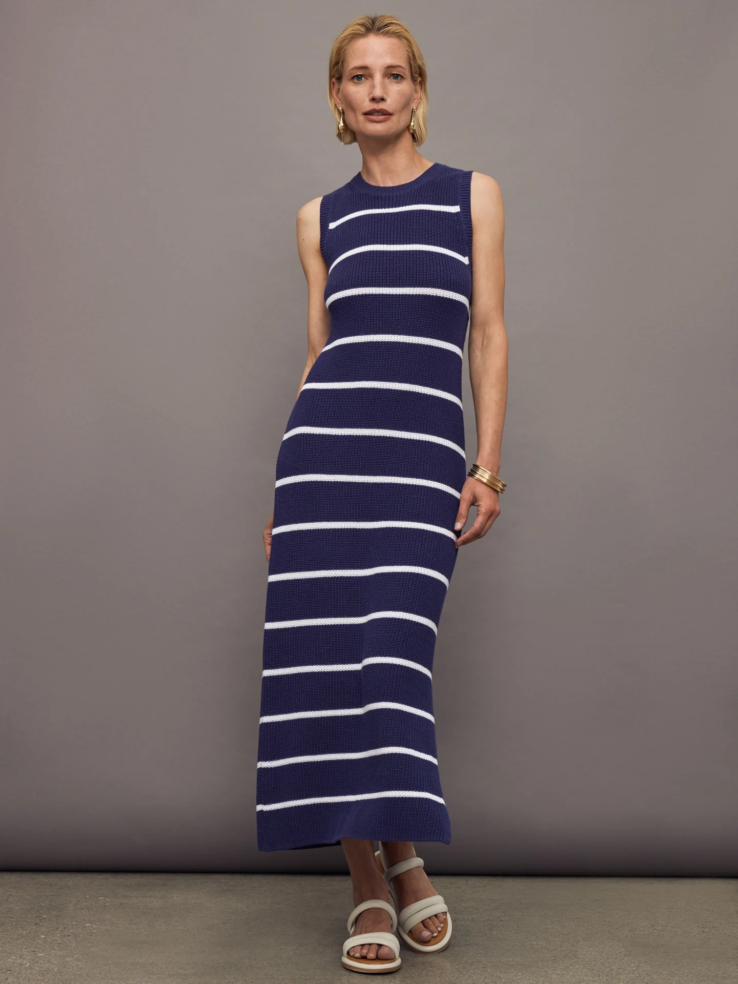 525 Emma Stripe Midi Dress