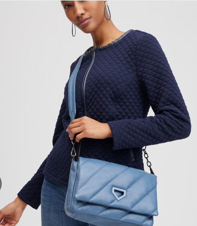Blue Quilted Bag