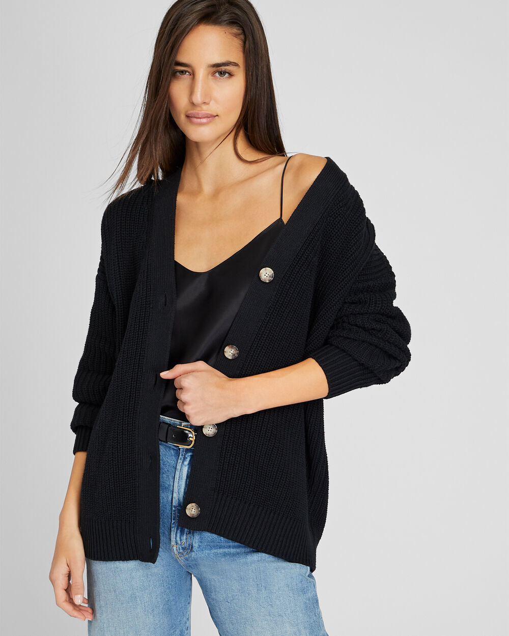 Relaxed Cotton Cardigan