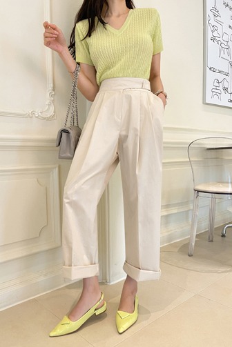73600 Tuck Wide Tailored Pants