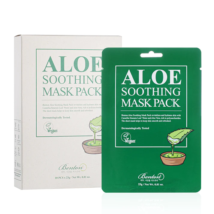 Benton Aloe Soothing Sheet Mask 23g / 0.81oz X 10 Pack