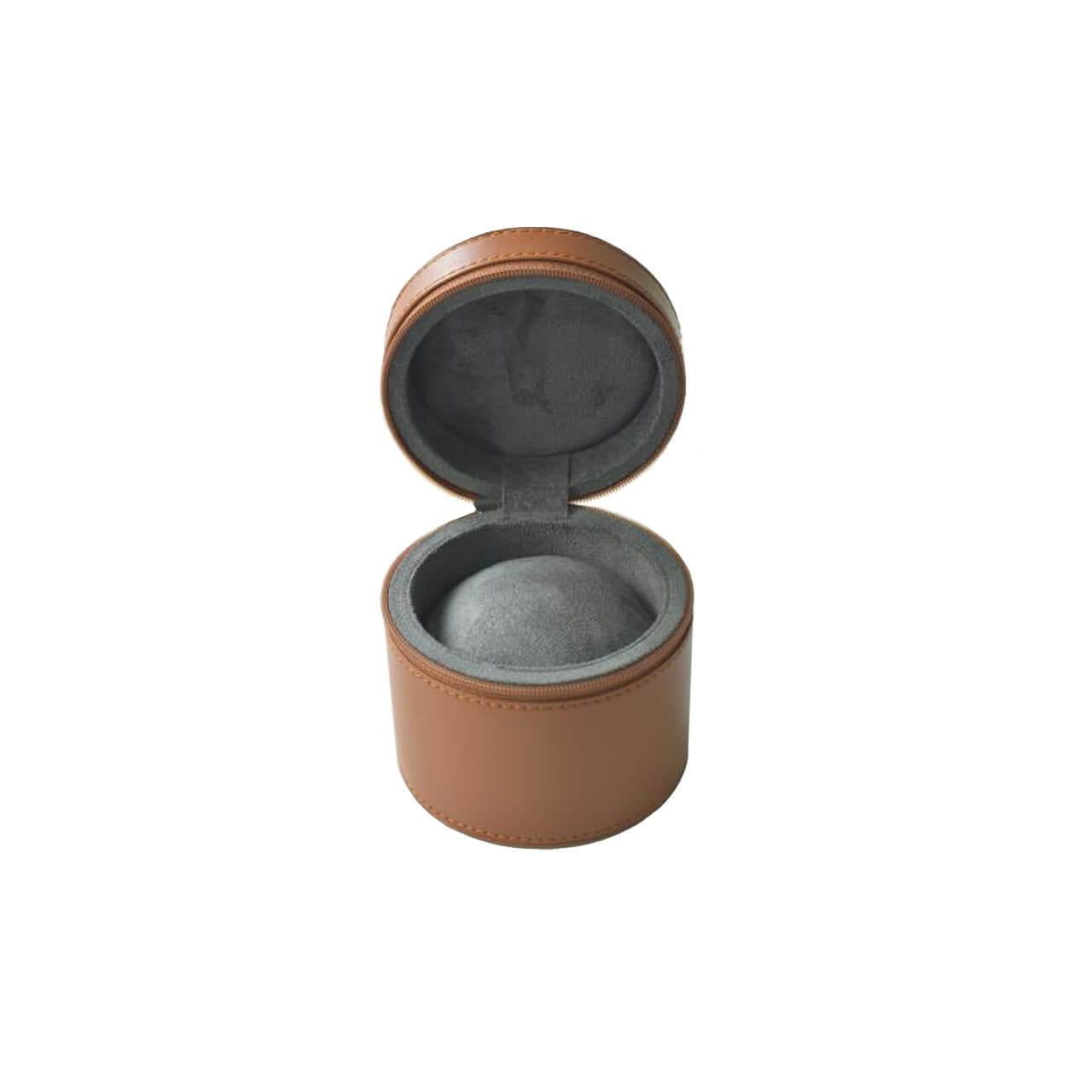 Brown Leather Watch travel Case