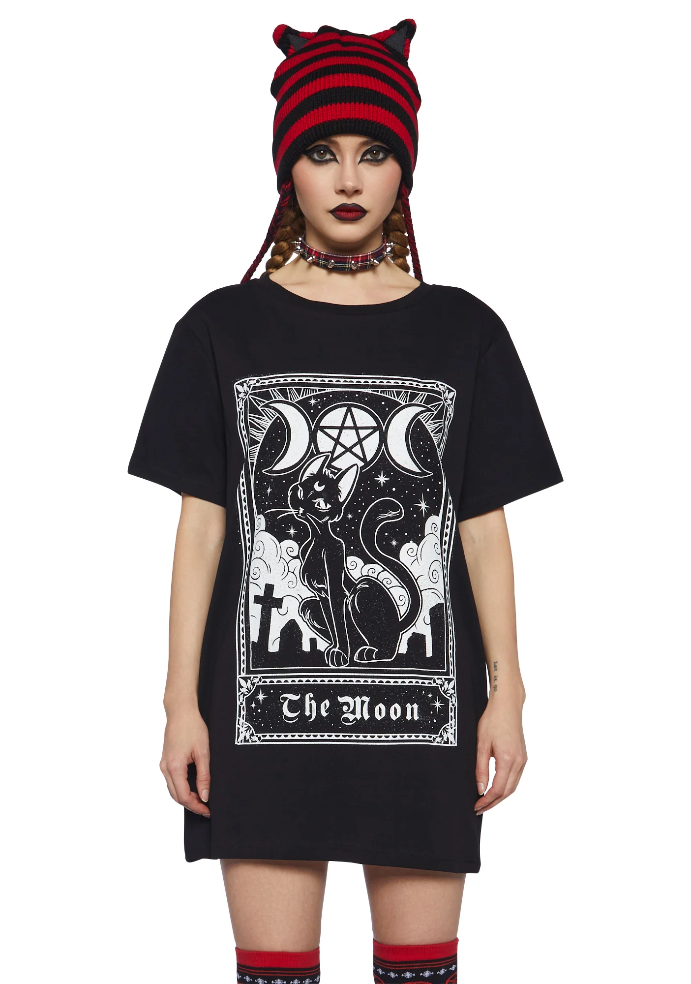 The Grave Girls Purrfect Night Oversized Tee