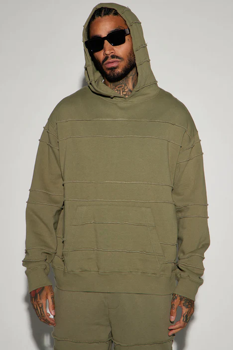 Tyson About Fray Hoodie - Olive