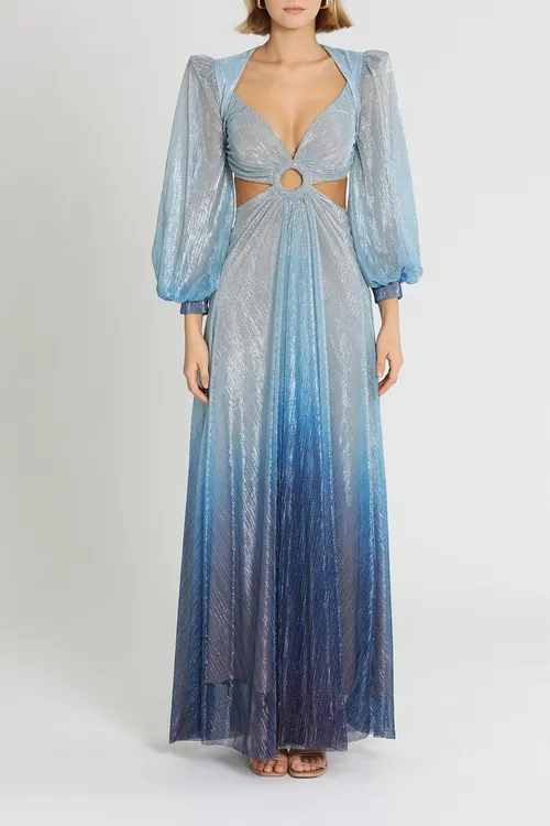 PATBO  Ombre Lurex Gown