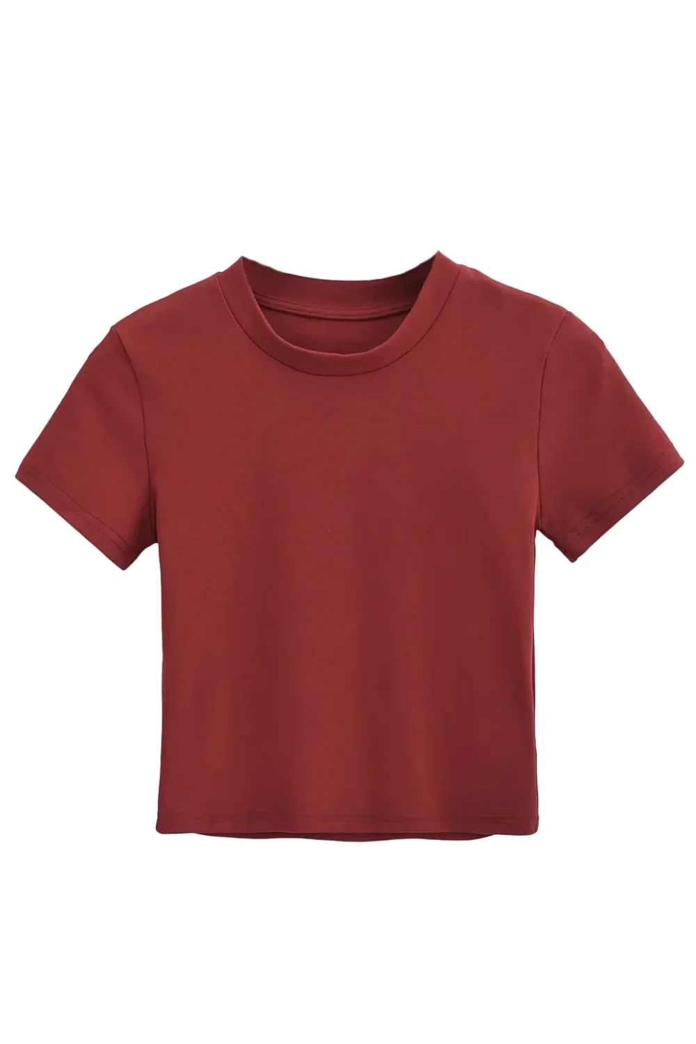 'Zabrina' Crew Neck Short-Sleeved T-Shirt (4 Colors)