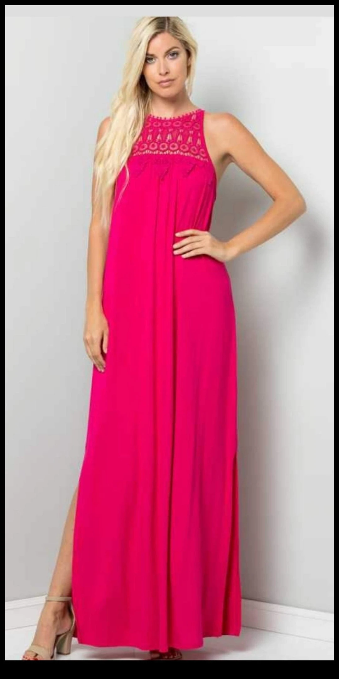 Daytona Hot Pink Maxi Dress