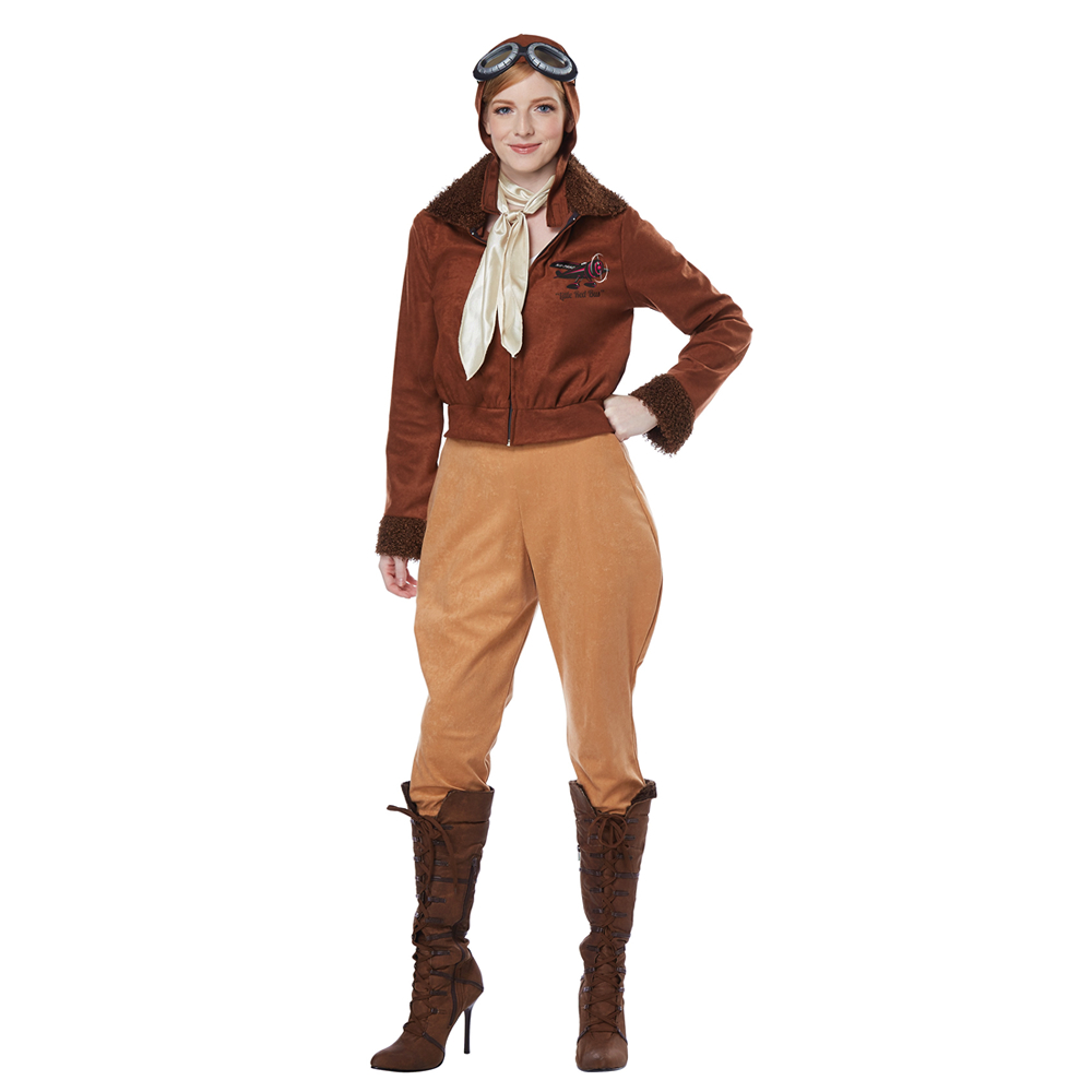 Amelia Earhart Aviator Adult Womens Costume