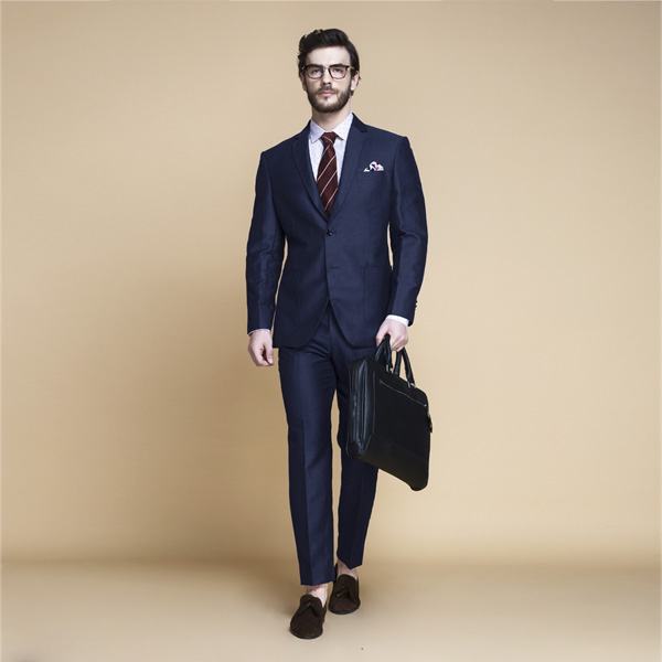 Harbor Blue Linen Suit